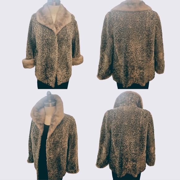 EUC | Persian Lamb Jacket | Mink Collar and Mink Cuffs | Size: S/M | Vintage - Picture 9 of 16
